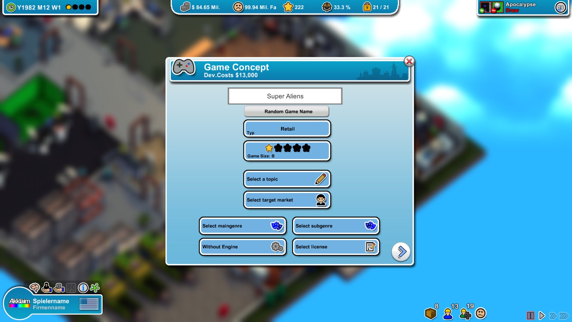 Mad Games Tycoon screenshot