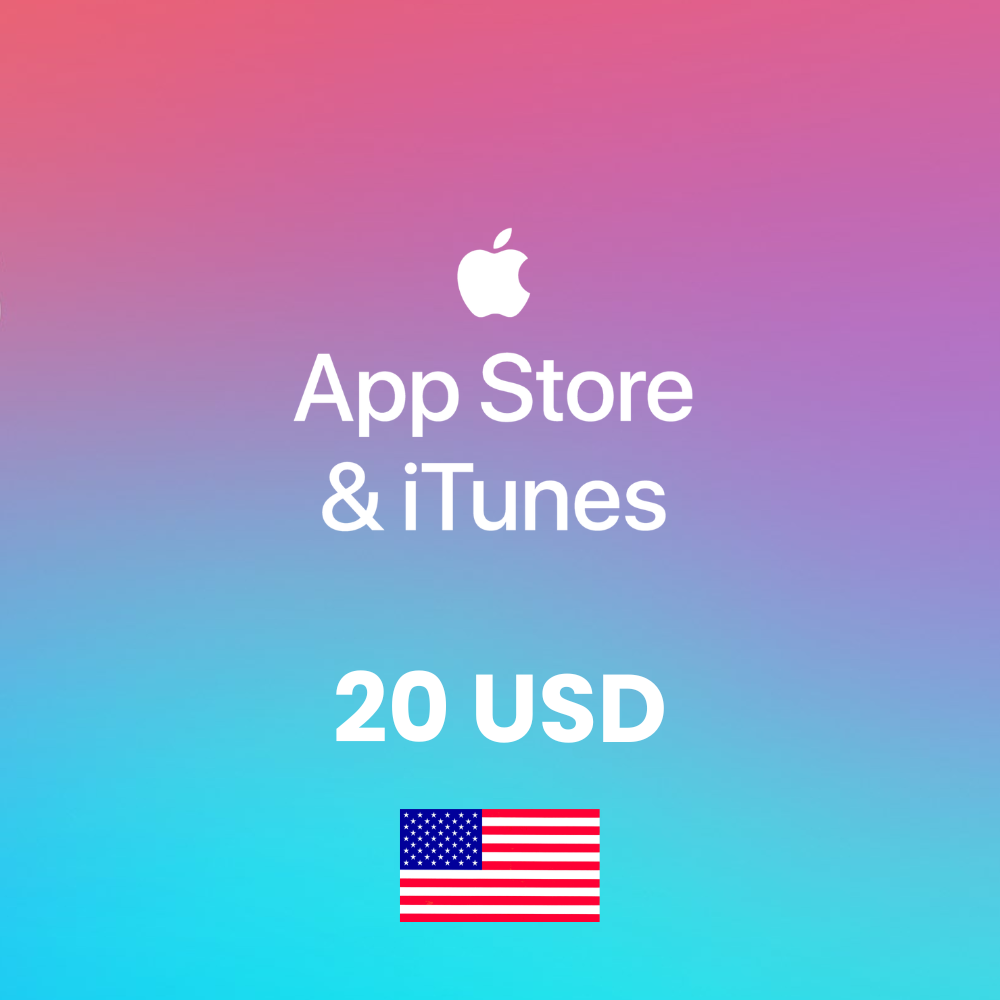 Apple itunes & App Store 20 USD Gift Card Apple Cover Image