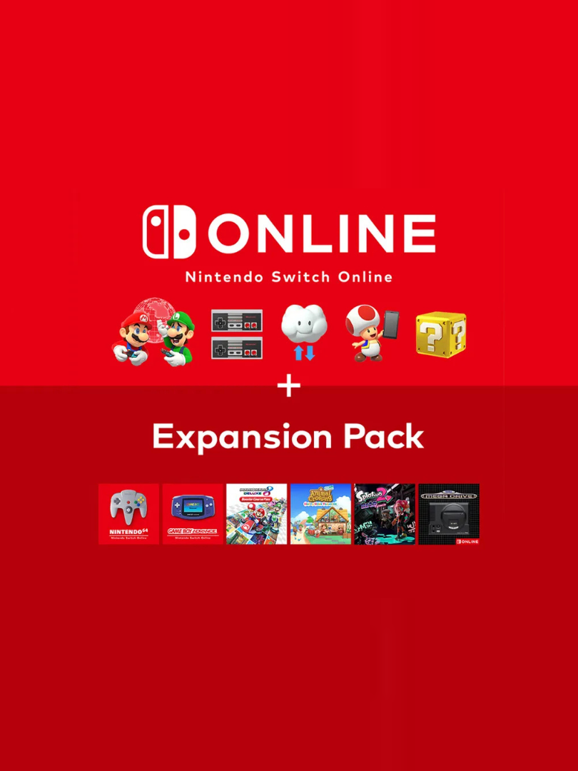 Nintendo Switch 365 Days Online Membership + Expansion Pack