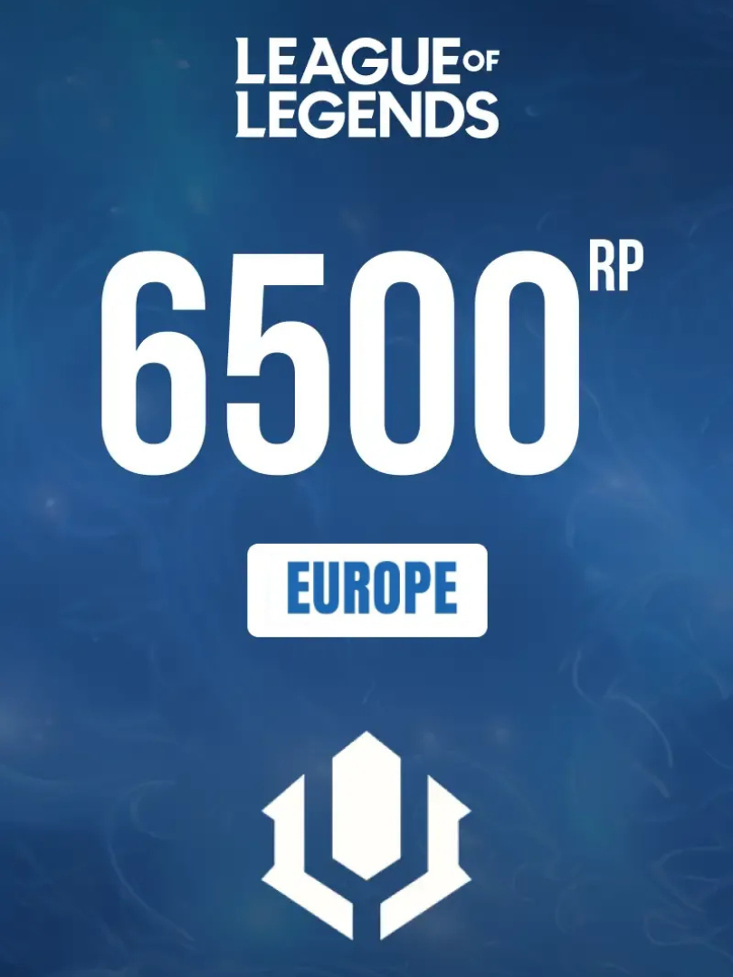 League of Legends 6500 RP (50 EUR) Cover Image Riot Games