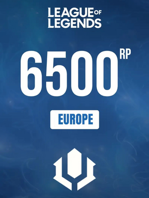 League of Legends 6500 RP (50 EUR) EU Riot Games Cover Image