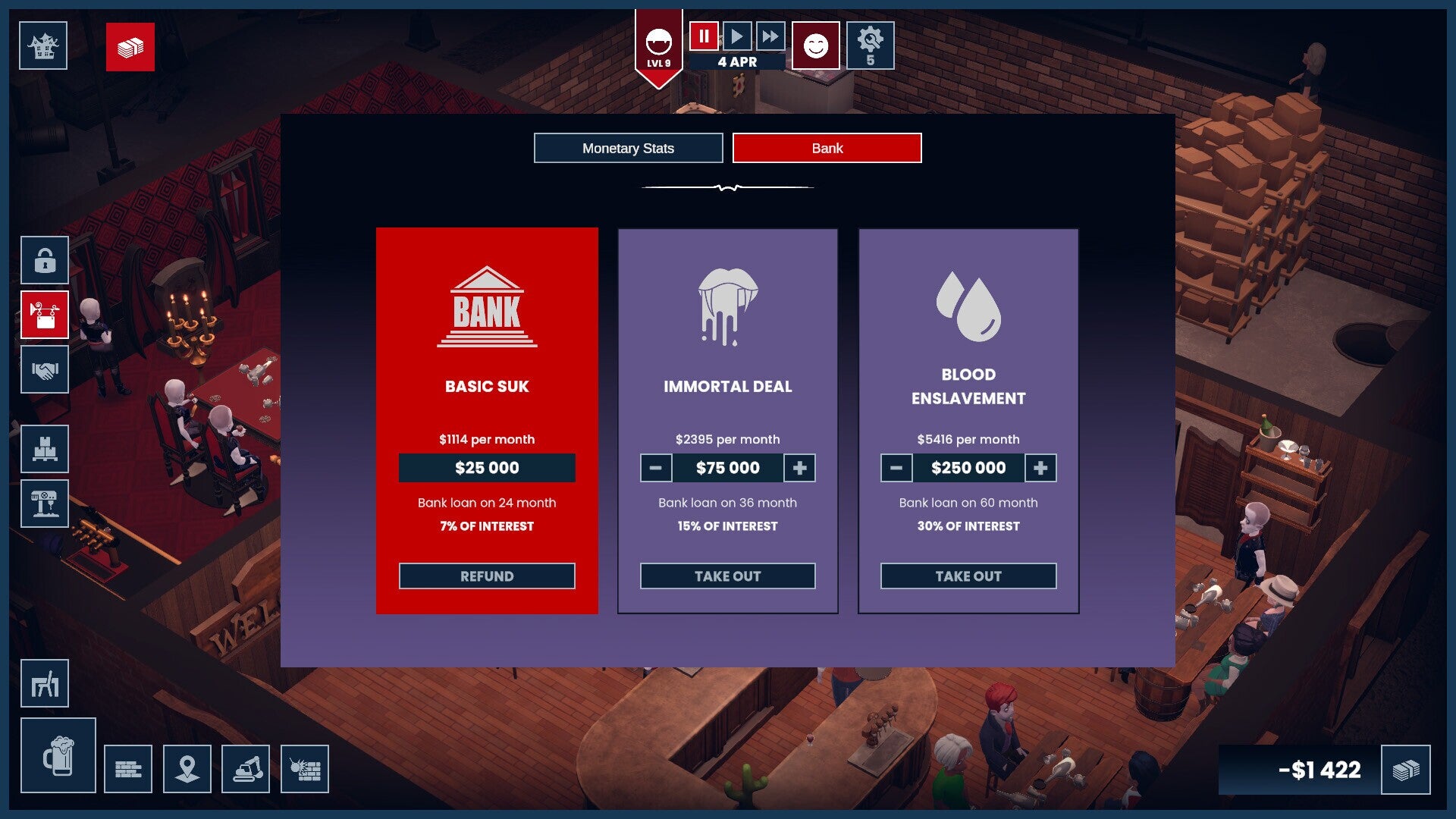 Blood Bar Tycoon Cover Image Steam