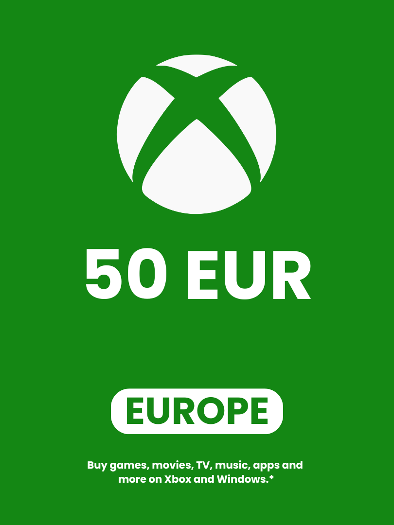Xbox Live 50 EUR Gift Card Xbox Live Cover Image