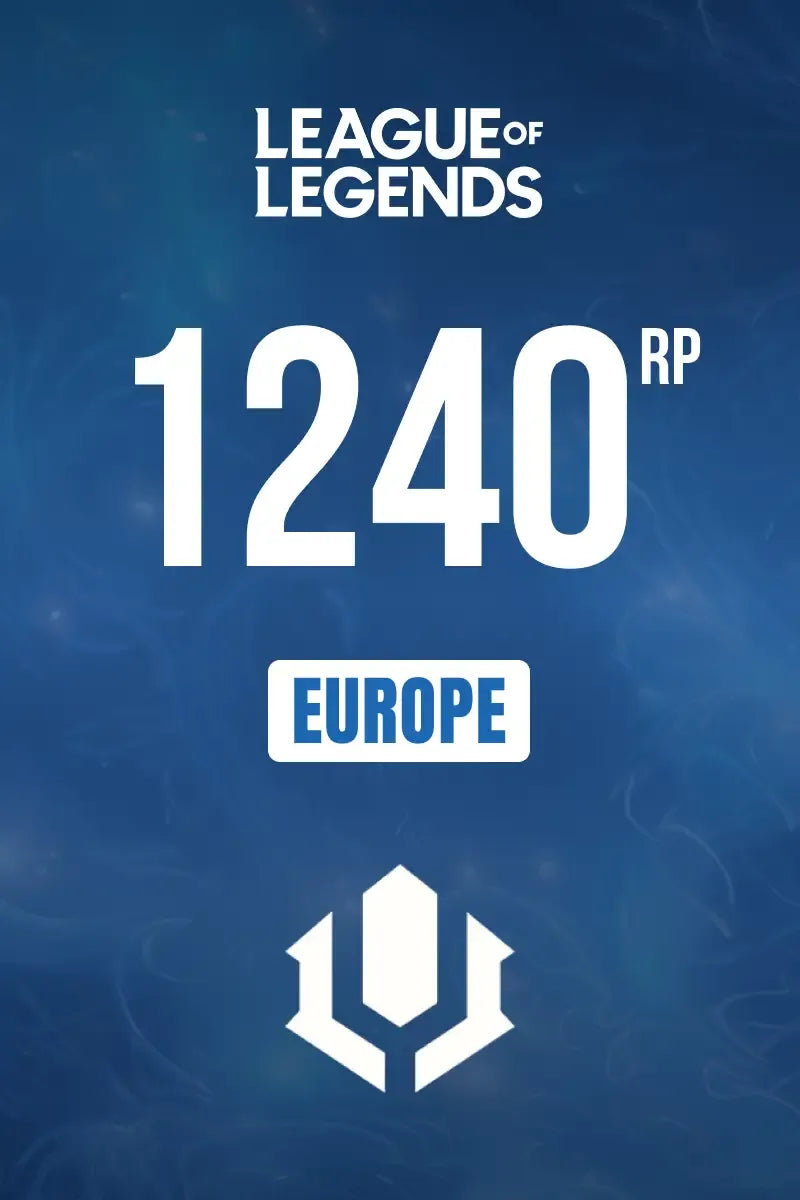 League of Legends 1240 RP (10 EUR) Cover Image Riot Games