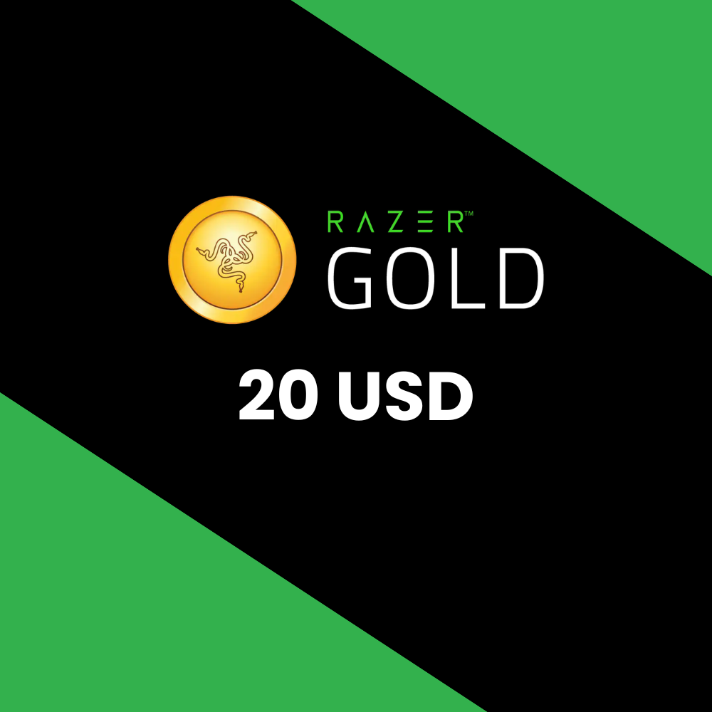 Razer Gold 20 USD Gift Card Razer Cover Image