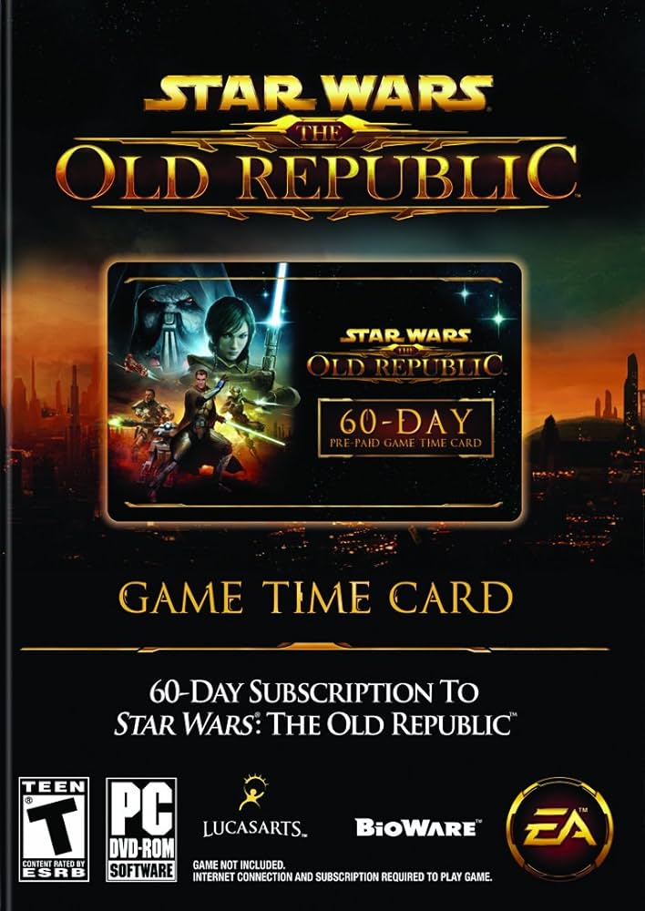 Star Wars The Old Republic - 60 Days Card DLC Cover Image SWTOR