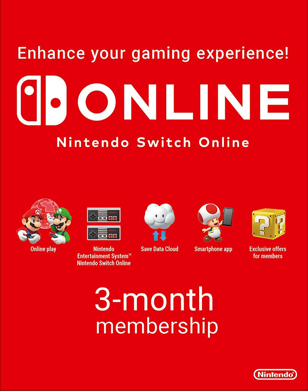 Nintendo Switch 90 Days Online Membership