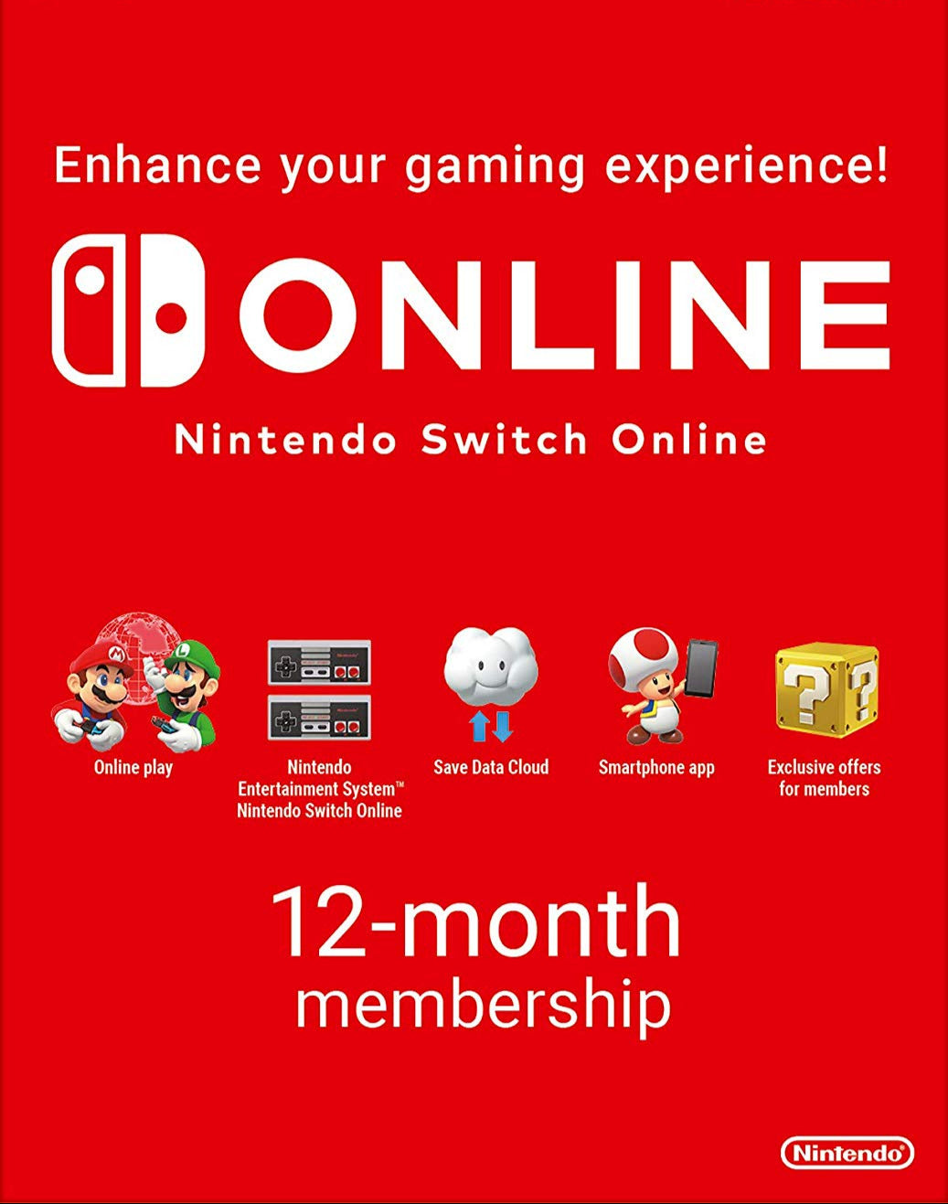 Nintendo Switch 365 Days Online Membership