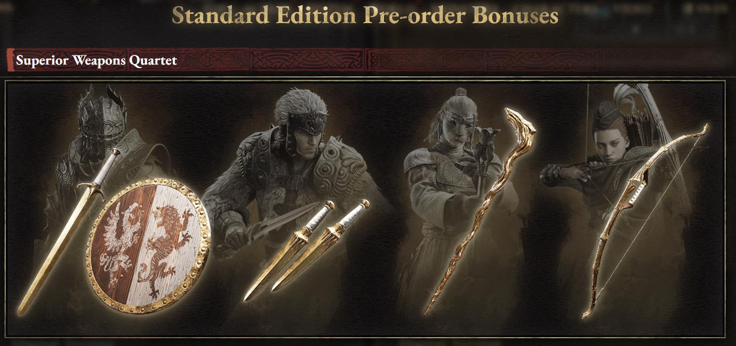 Dragon's Dogma 2 Superior Weapons Quartet DLC