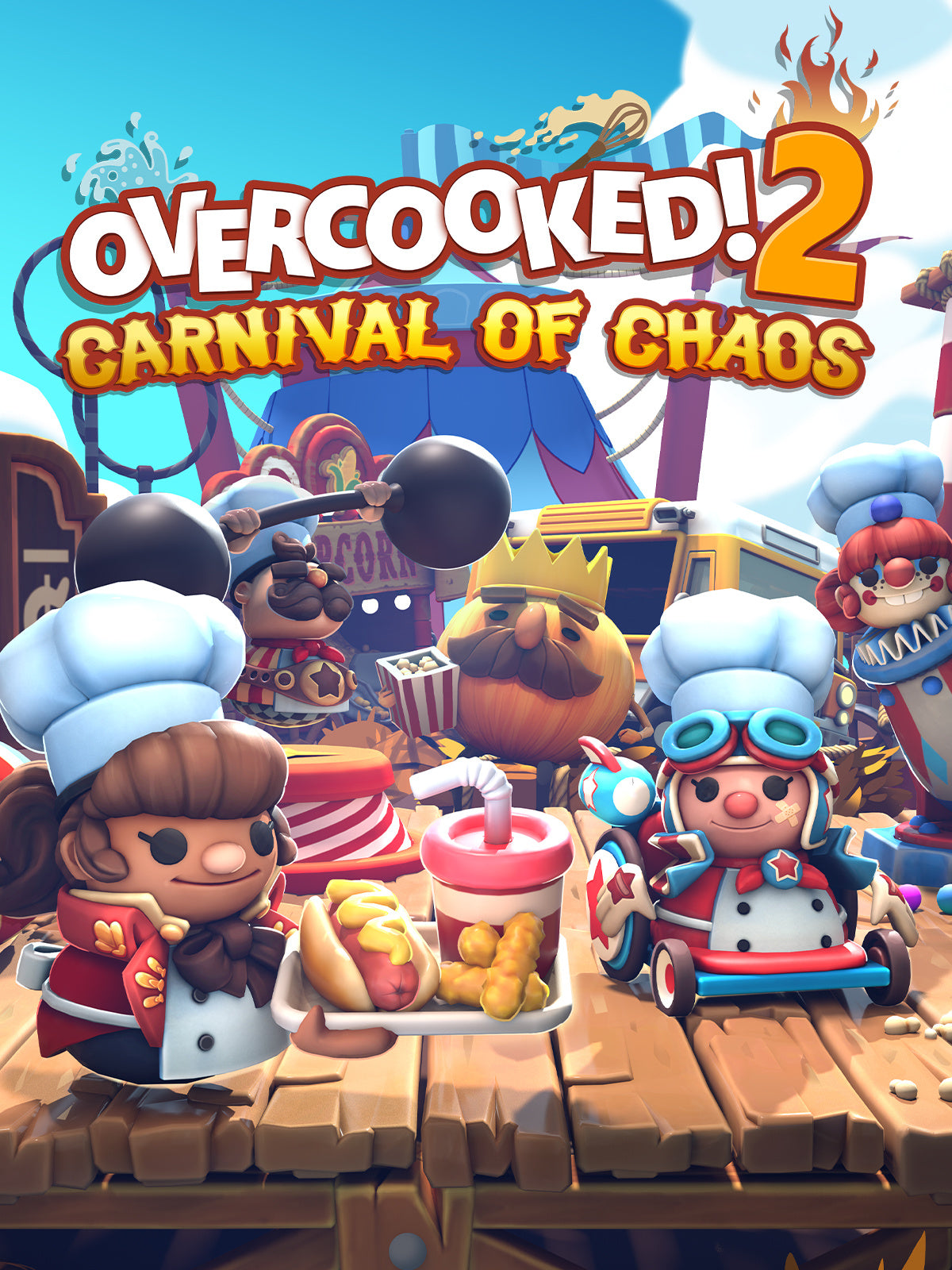 Overcooked! 2 - Carnival of Chaos DLC Cover Image Steam