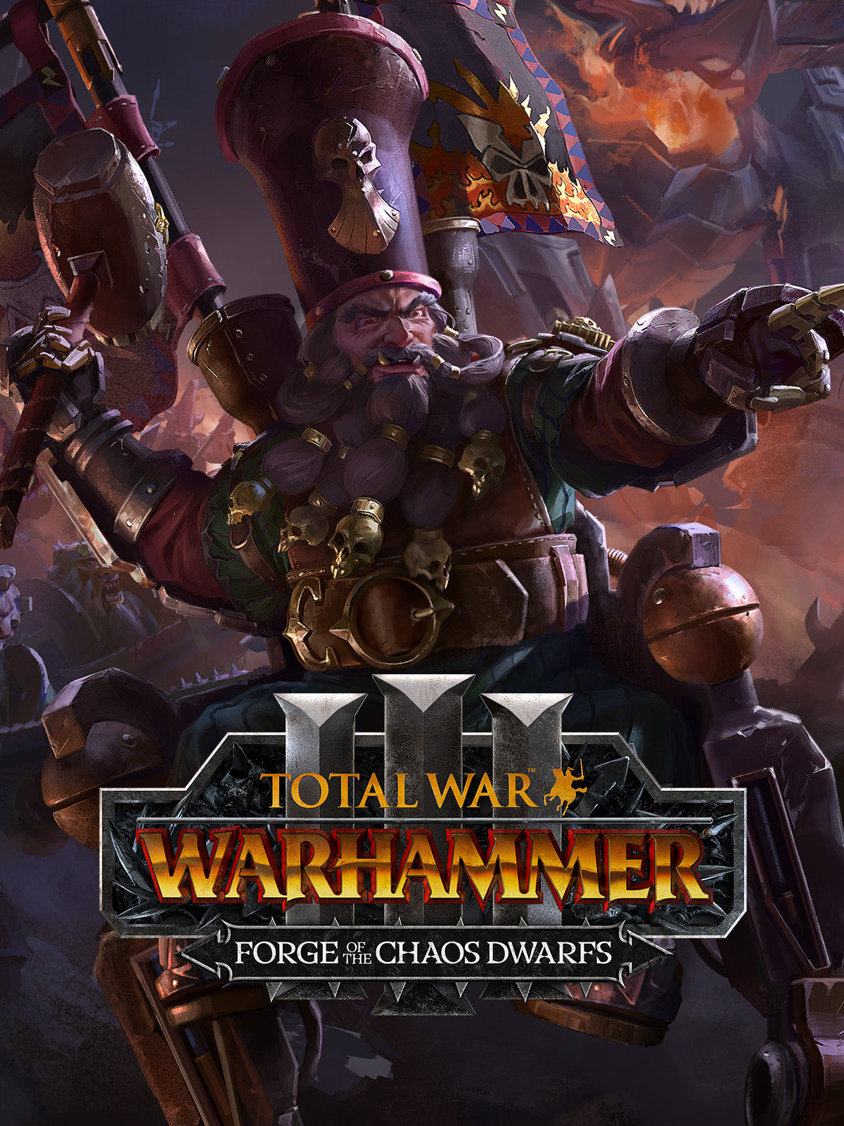 Total War: WARHAMMER III - Forge of the Chaos Dwarfs EU DLC Steam Cover Image