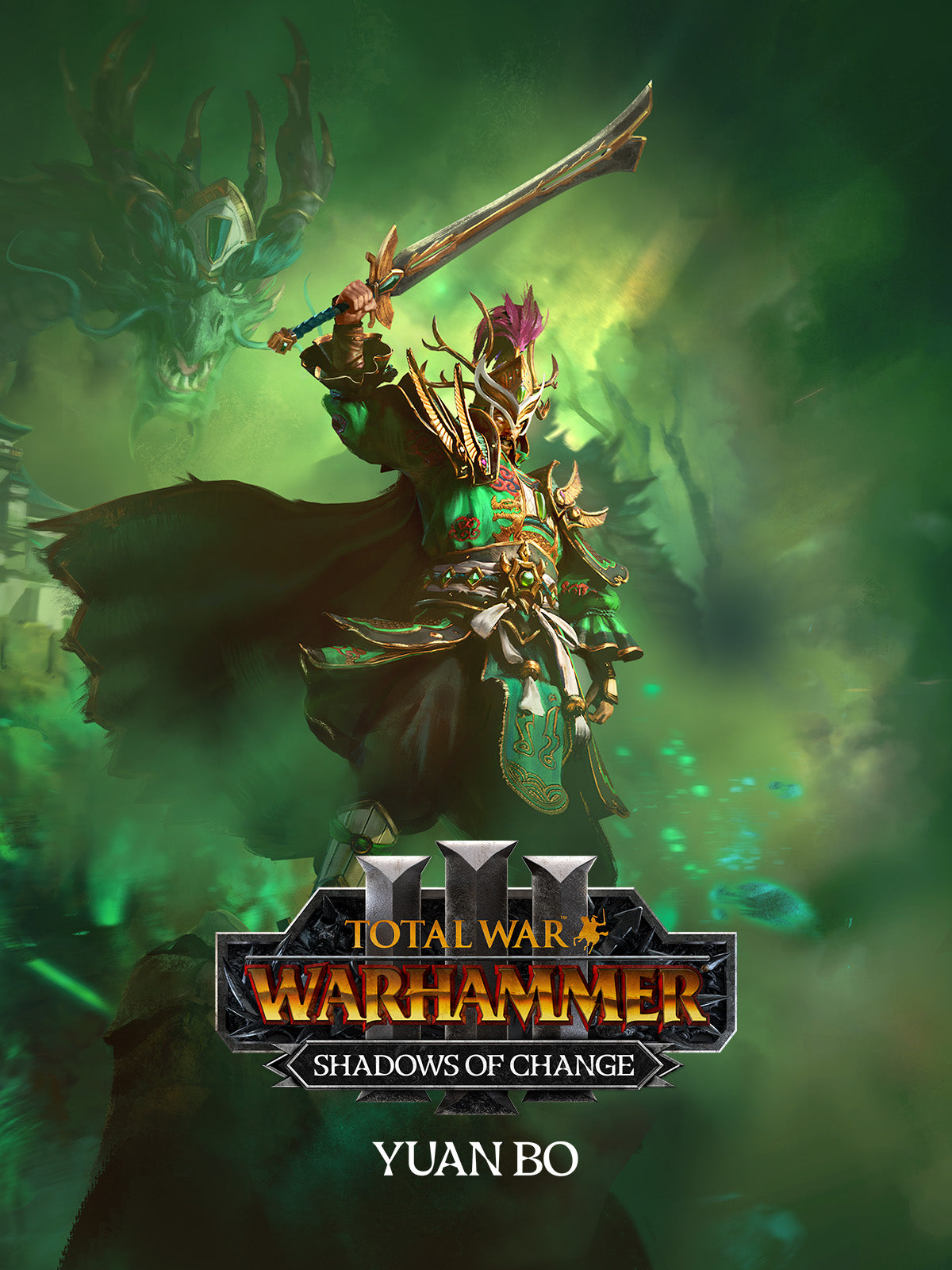 Total War: Warhammer III - Yuan Bo – Shadows of Change DLC Cover Image Steam