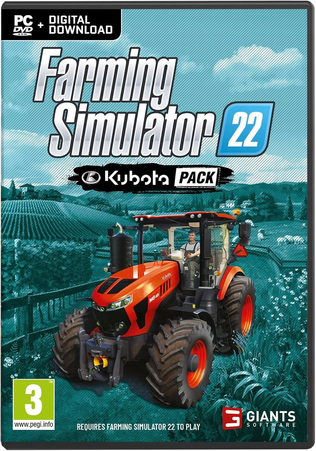Farming Simulator 22 - Kubota Pack DLC Cover Image GIANTS Software