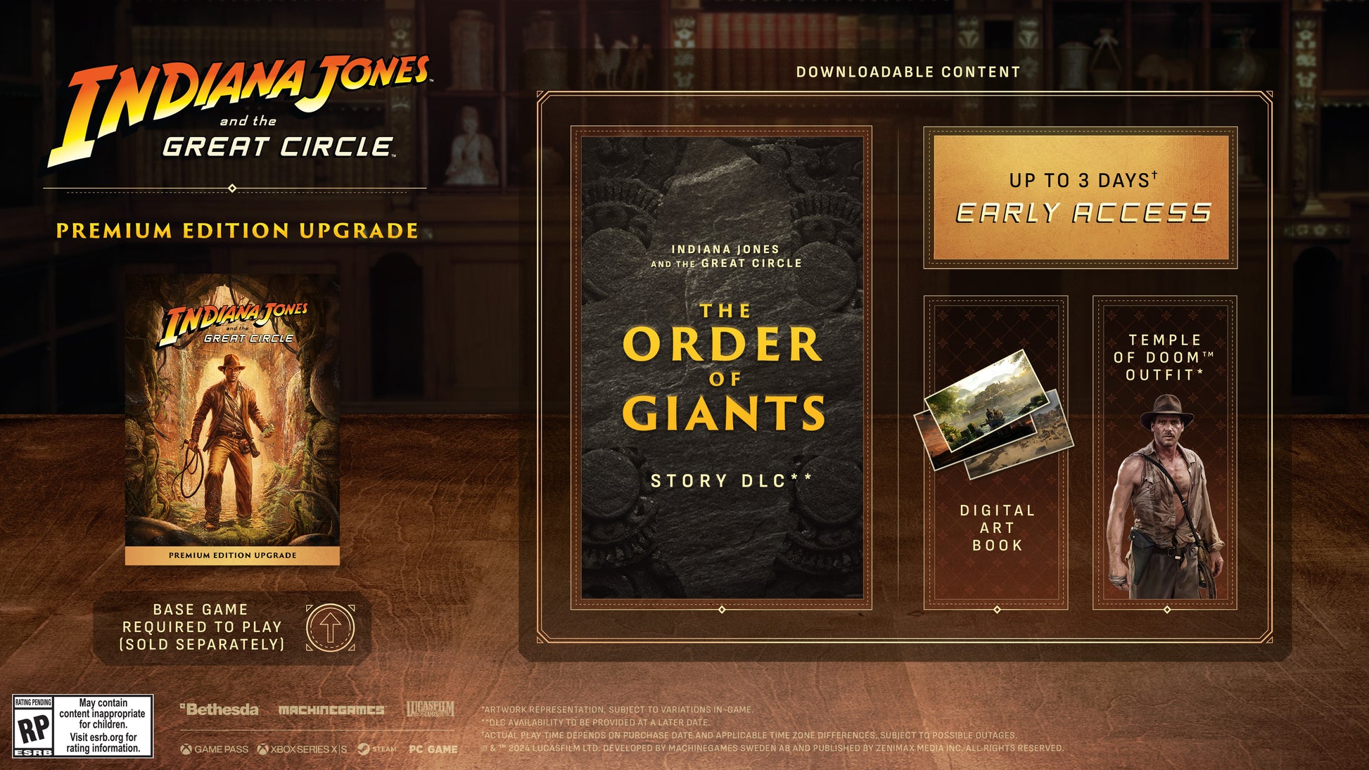Indiana Jones and the Great Circle Premium Edition Upgrade DLC