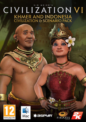 Civilization VI - Khmer and Indonesia Civilization & Scenario Pack DLC Cover Image Steam
