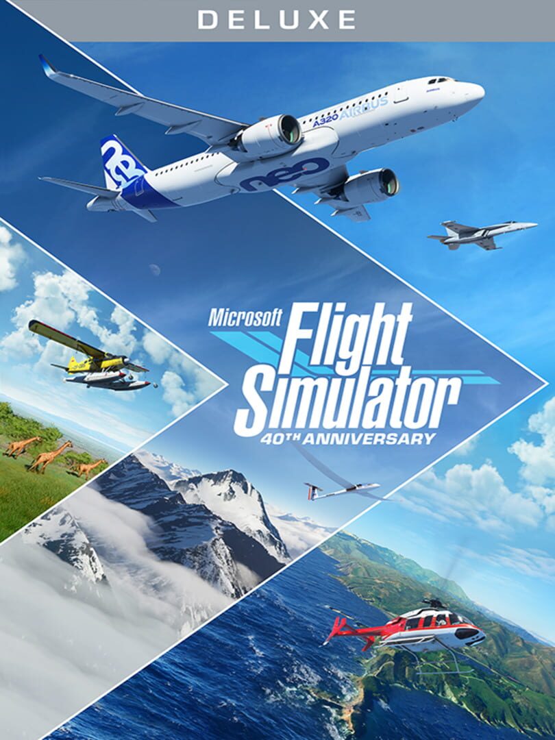 Microsoft Flight Simulator Deluxe 40th Anniversary Edition Cover Image Windows 10 / Xbox Series XS