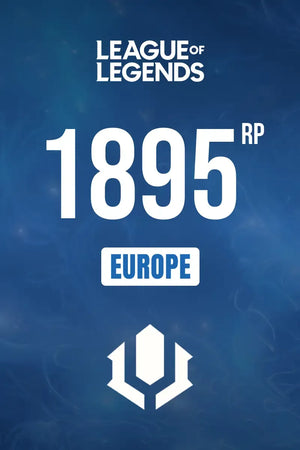 League of Legends 1895 RP (15 EUR) EU Riot Games Cover Image