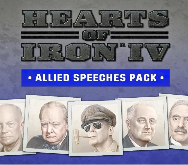 Hearts of Iron IV - Allied Speeches Pack DLC Cover Image Steam