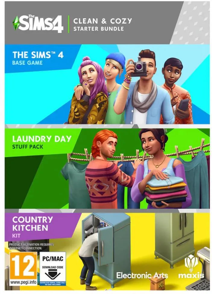 The Sims 4 Clean & Cozy Starter Bundle Cover Image EA App