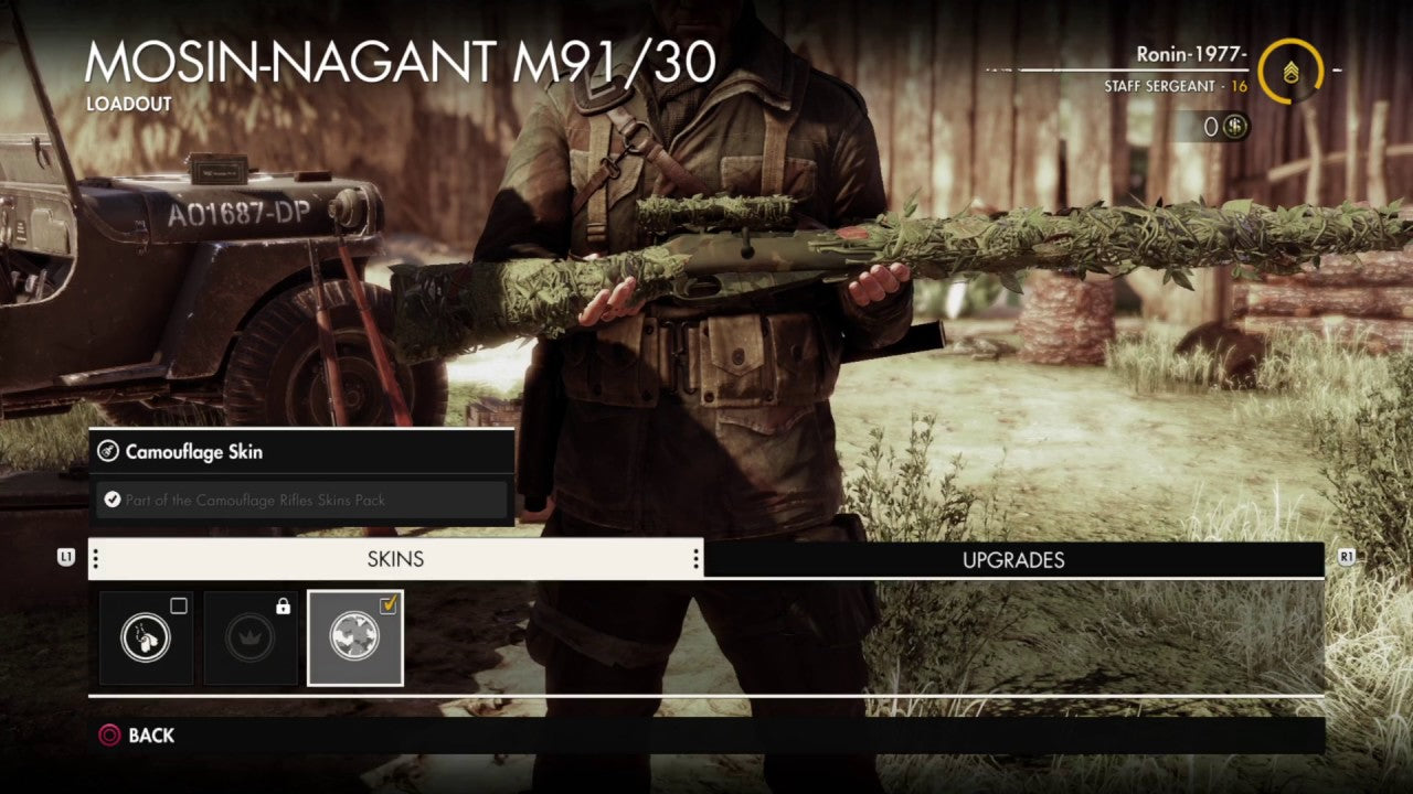 Sniper Elite 4 - Camouflage Rifles Skin Pack