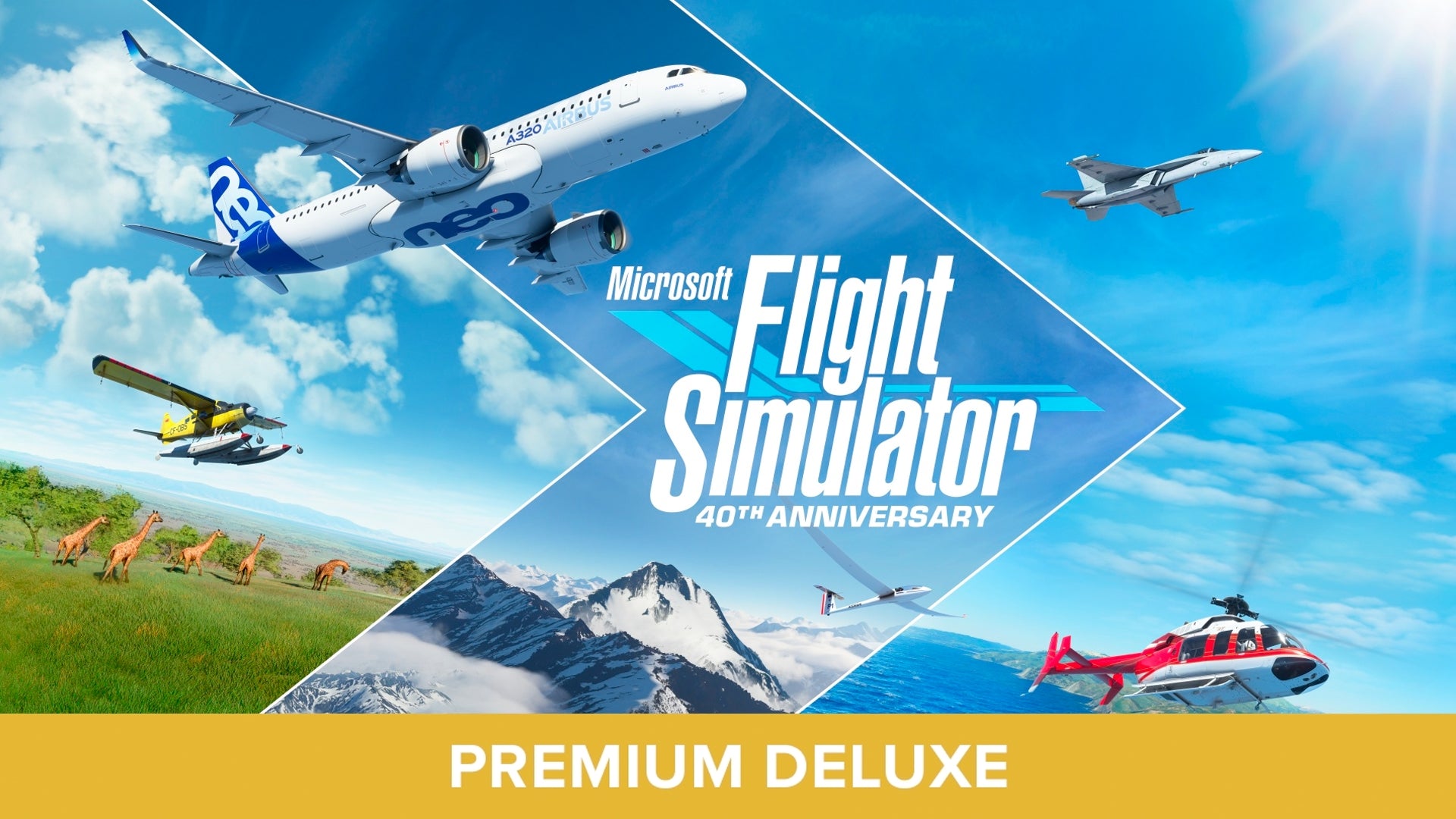 Microsoft Flight Simulator Premium Deluxe 40th Anniversary Edition Cover Image Windows 10 / Xbox Series XS