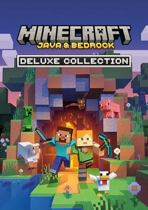 Minecraft Java & Bedrock Deluxe Collection Cover Image Windows 10