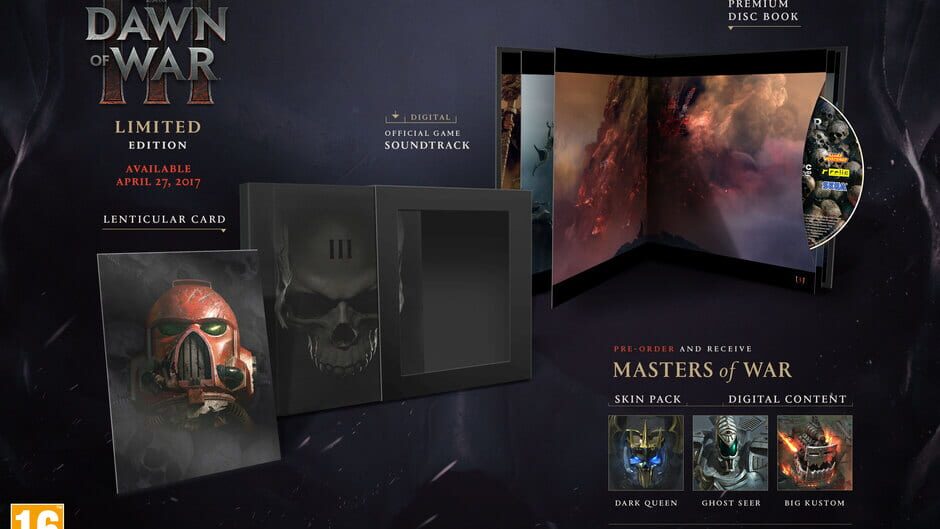 Warhammer 40,000 Dawn of War III Limited Edition Cover Image Steam