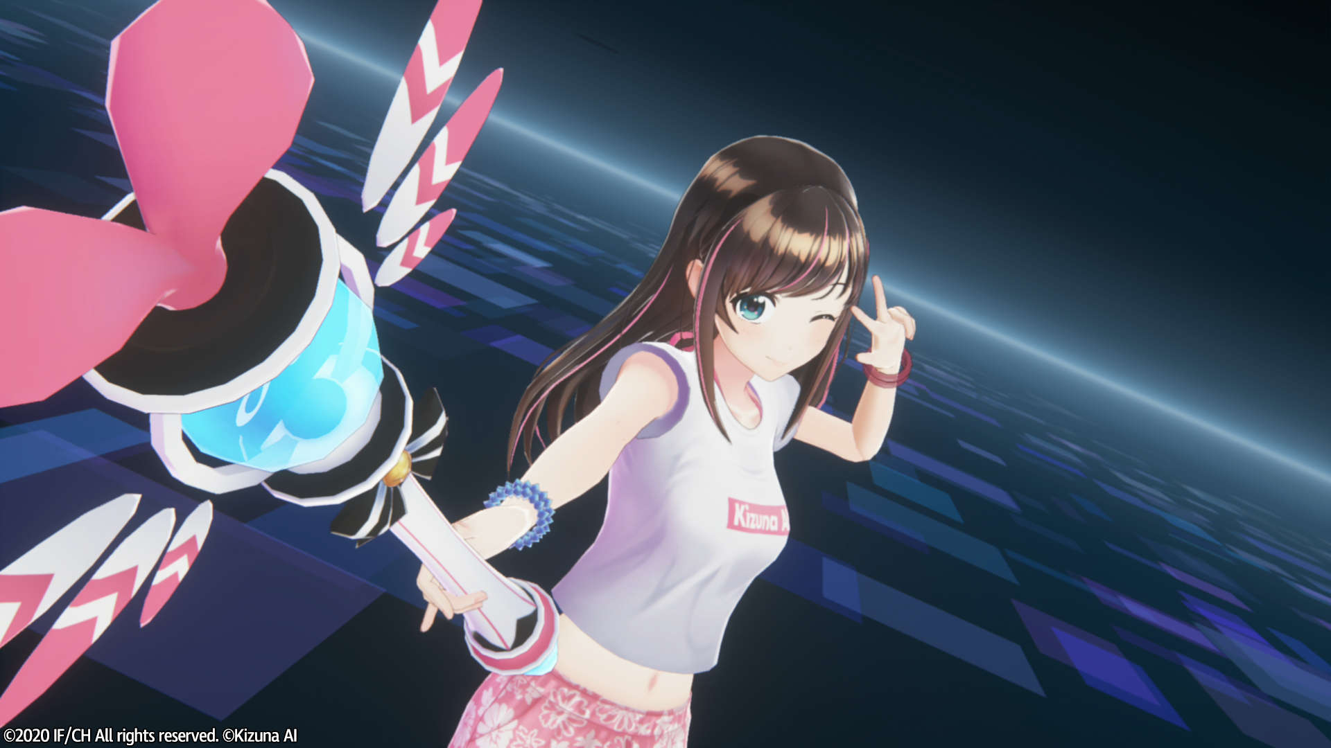 Neptunia Virtual Stars - Kizuna Ai Summer Style Outfit DLC
