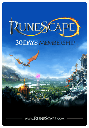 Runescape 30 Days Time Card EU Runescape Cover Image