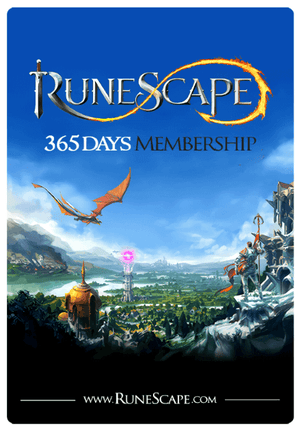 Runescape 365 Days Time Card EU Runescape Cover Image