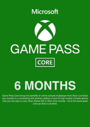 Xbox Game Pass Core 6 Month EU Xbox One Cover Image