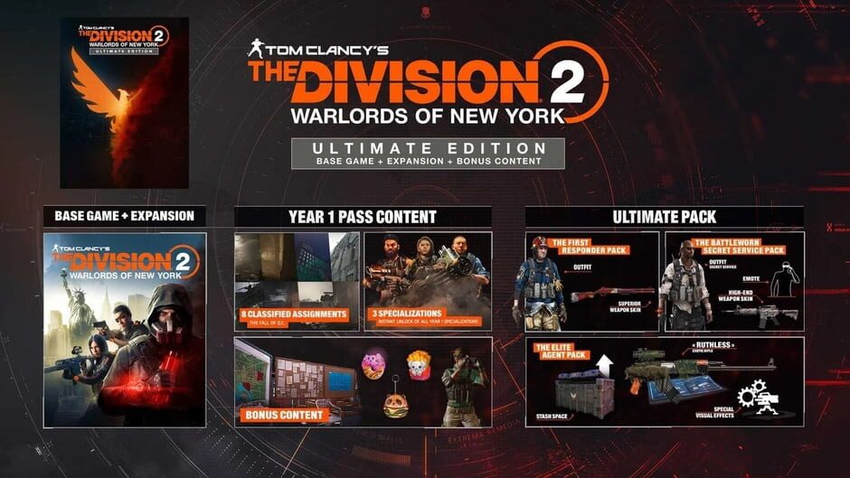 Tom Clancy's The Division 2 Warlords of New York Ultimate Edition Cover Image Ubisoft Connect
