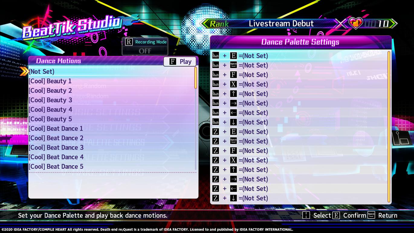 Neptunia Virtual Stars - Unlock All BeatTik Dances DLC