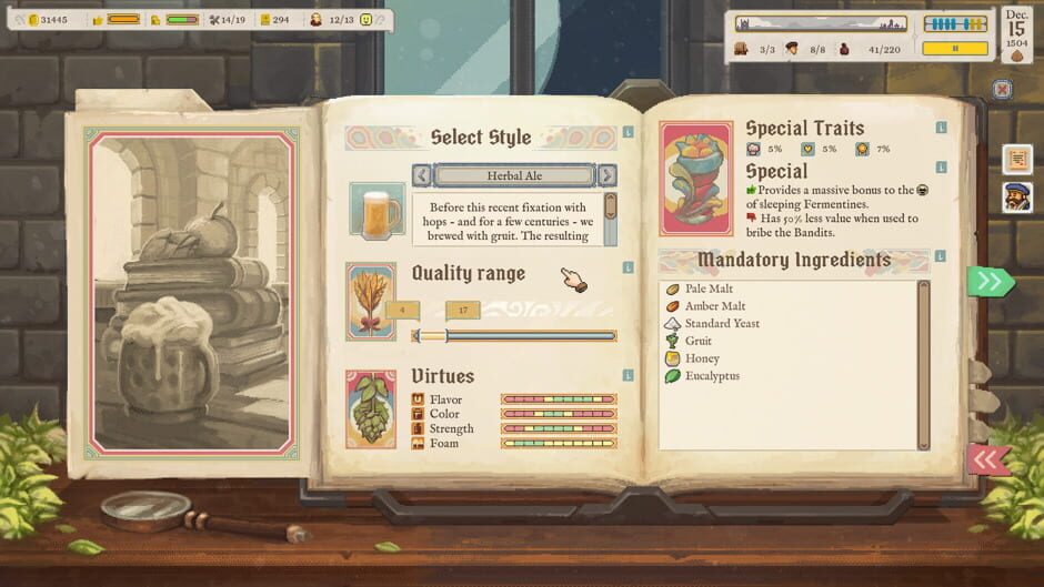 Ale Abbey - Monastery Brewery Tycoon Cover Image Steam