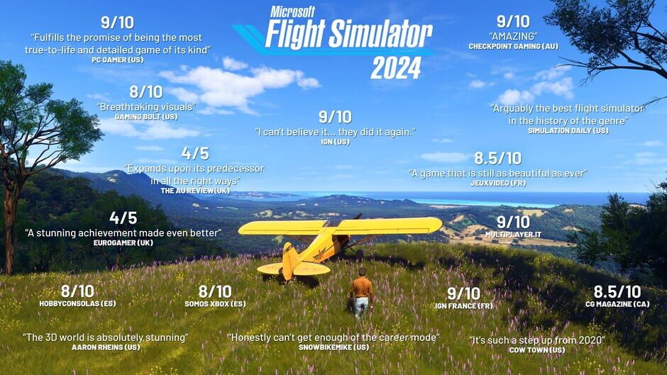 Microsoft Flight Simulator 2024 Premium Deluxe Edition Cover Image Windows 10 / Xbox Series XS