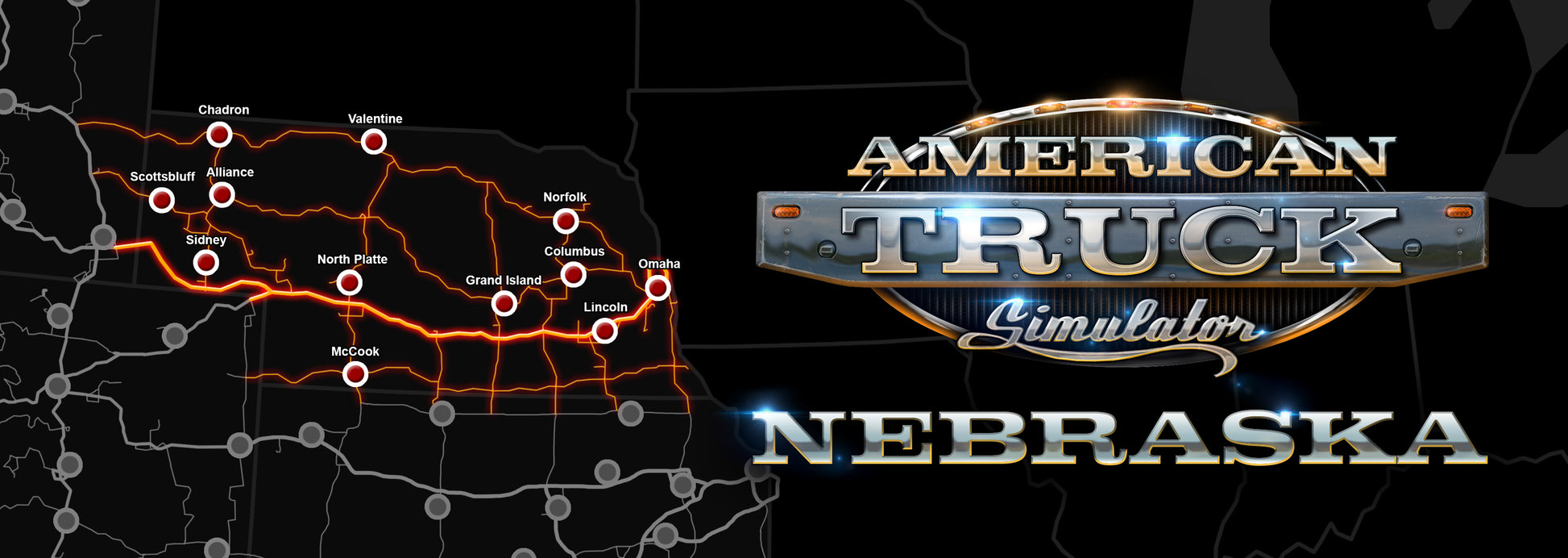 American Truck Simulator - Nebraska DLC Steam Cover Image