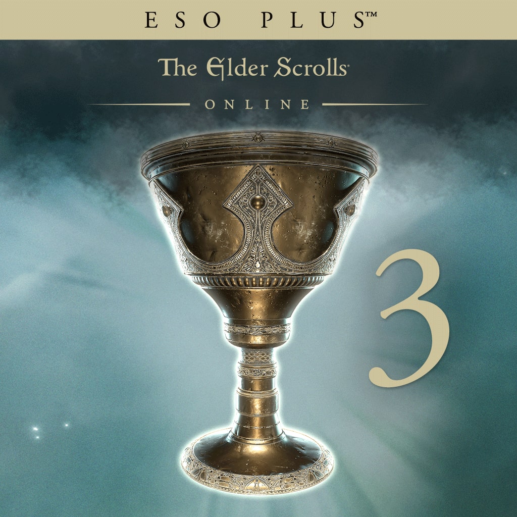 The Elder Scrolls Online - ESO Plus 3 Months Cover Image PlayStation 4 & 5
