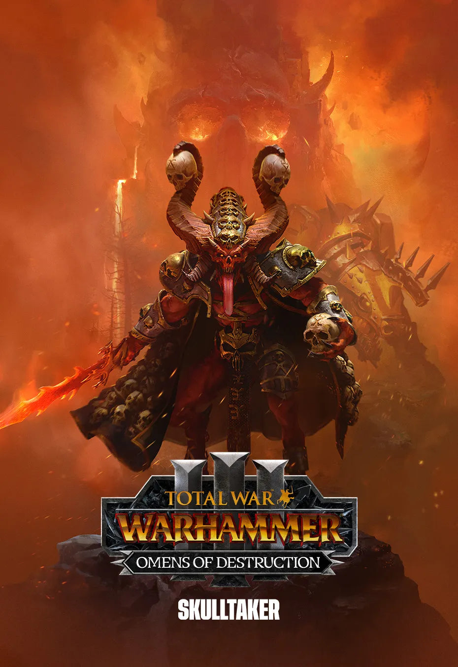 Total War: Warhammer III - Skulltaker – Omens of Destruction Cover Image Steam