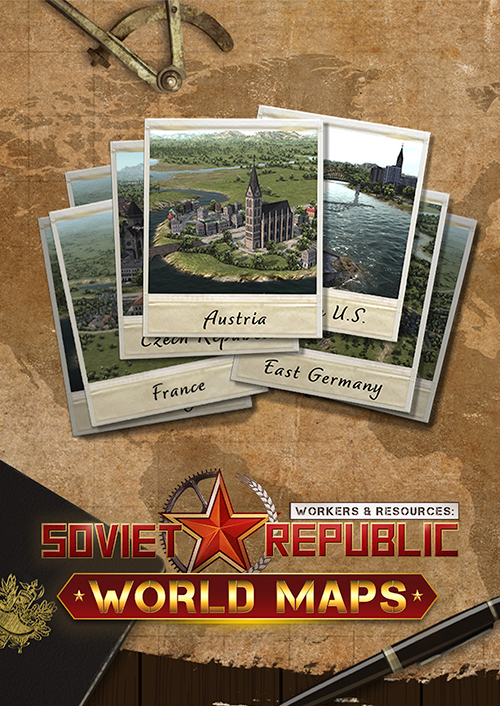Workers & Resources: Soviet Republic - World Maps DLC ROW Steam Cover Image